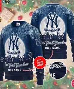 Personalized Name Mlb New York Yankees Baseball Team 3D Print Wool Sweater