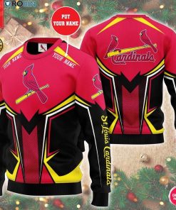 Personalized Name Mlb St. Louis Cardinals 3D Print Wool Sweater