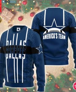 Personalized Name N F L Dallas Cowboys 3D Print Wool Sweater Personalized Name N F L Dallas Cowboys 3D Print Wool Sweater