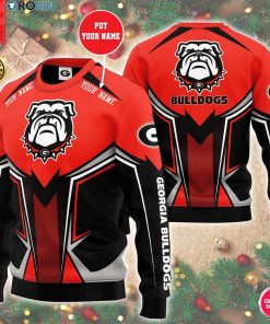 Personalized Name Ncaaf Georgia Bulldogs 3D Print Wool Sweater