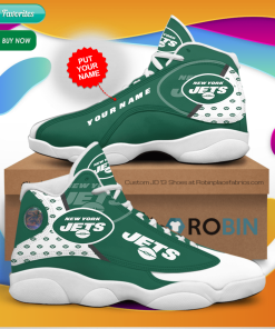 Personalized Name New York Jets Jordan 13 Sneakers – Custom JD13 Shoes Personalized Name New York Jets Jordan 13 Sneakers – Custom JD13 Shoes