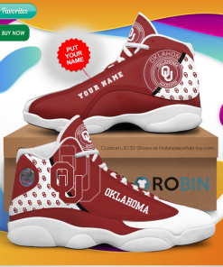 Personalized Name Oklahoma Sooners Jordan 13 Sneakers – Custom JD13 Shoes