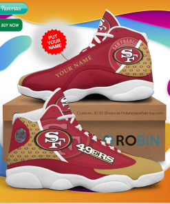 Personalized Name San Francisco 49ers Football Jordan 13 Sneakers – Custom JD13 Shoes