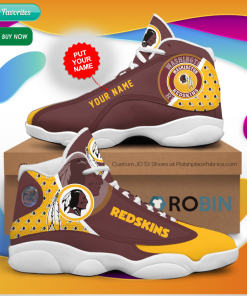 Personalized Name Washington Redskins Jordan 13 Sneakers – Custom JD13 Shoes Personalized Name Washington Redskins Jordan 13 Sneakers – Custom JD13 Shoes