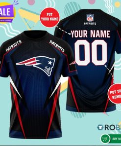 Personalized New England Patriots 3D All Over Print T Shirt