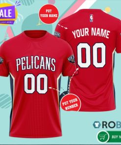 Personalized New Orleans Pelicans Basketball Team 3D All Over Print T Shirt Personalized New Orleans Pelicans Basketball Team 3D All Over Print T Shirt