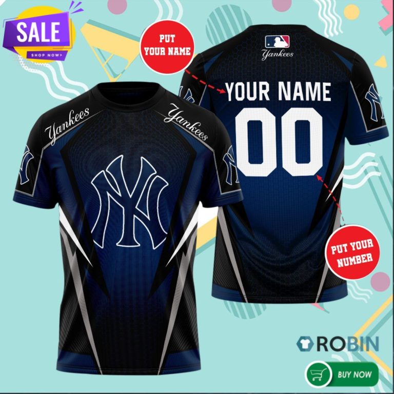 Personalized New York Yankees 3D All Over Print T Shirt