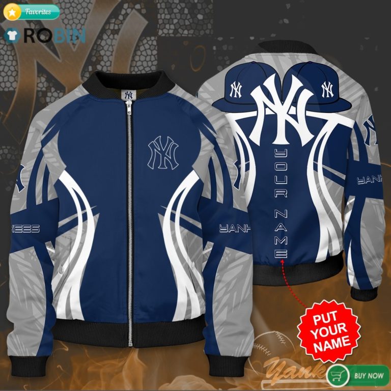 Personalized New York Yankees Bomber Jacket 3D