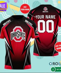 Personalized Ohio State Buckeyes 3D All Over Print T Shirt Personalized Ohio State Buckeyes 3D All Over Print T Shirt