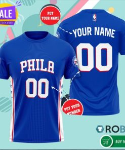 Personalized Philadelphia 76ers Basketball Team 3D All Over Print T Shirt