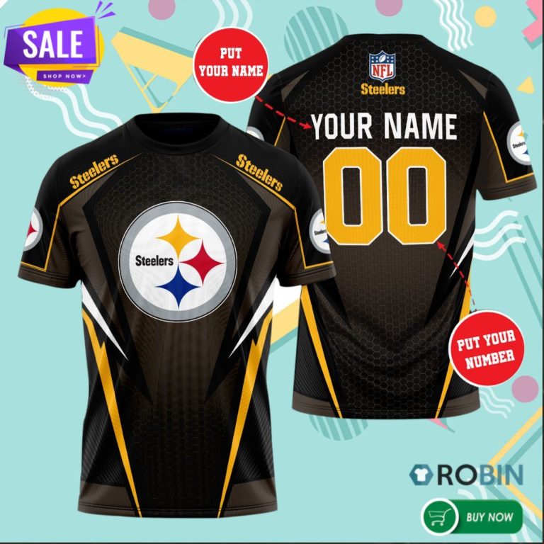 Personalized Pittsburgh Steelers Football 3D All Over Print T Shirt
