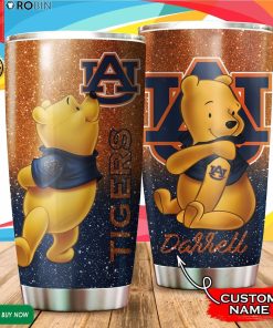Personalized Pooh Auburn Tigers Tattoo 20oz Tumbler Personalized Pooh Auburn Tigers Tattoo 20oz Tumbler