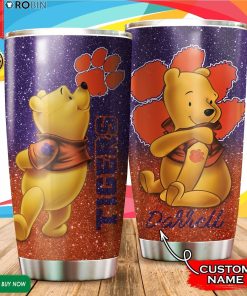 Personalized Pooh Clemson Tigers Tattoo 20oz Tumbler Personalized Pooh Clemson Tigers Tattoo 20oz Tumbler