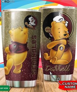 Personalized Pooh Florida State Seminoles Tattoo 20oz Tumbler Personalized Pooh Florida State Seminoles Tattoo 20oz Tumbler