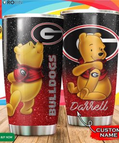 Personalized Pooh Georgia Bulldogs Tattoo 20oz Tumbler