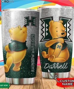 Personalized Pooh Hawaii Rainbow Warriors Tattoo 20oz Tumbler