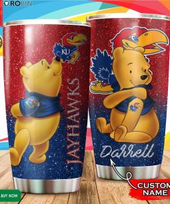 Personalized Pooh Kansas Jayhawks Tattoo 20oz Tumbler Personalized Pooh Kansas Jayhawks Tattoo 20oz Tumbler