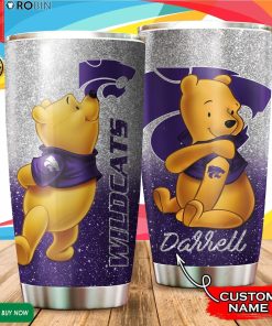 Personalized Pooh Kansas State Wildcats Tattoo 20oz Tumbler Personalized Pooh Kansas State Wildcats Tattoo 20oz Tumbler