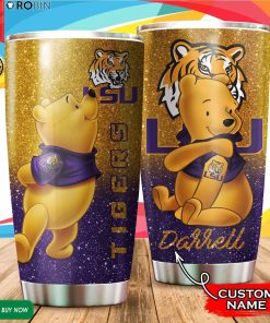 Personalized Pooh LSU Tigers Tattoo 20oz Tumbler Personalized Pooh LSU Tigers Tattoo 20oz Tumbler