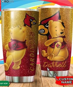 Personalized Pooh Louisville Cardinals Tattoo 20oz Tumbler
