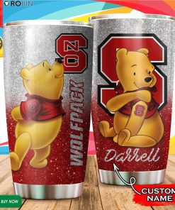 Personalized Pooh North Carolina State Wolfpack Tattoo 20oz Tumbler