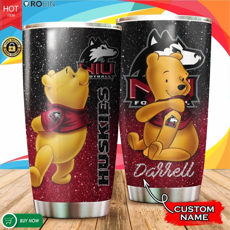 Personalized Pooh Northern Illinois Huskies Tattoo 20oz Tumbler