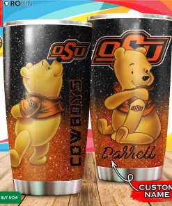 Personalized Pooh Oklahoma State Cowboys Tattoo 20oz Tumbler