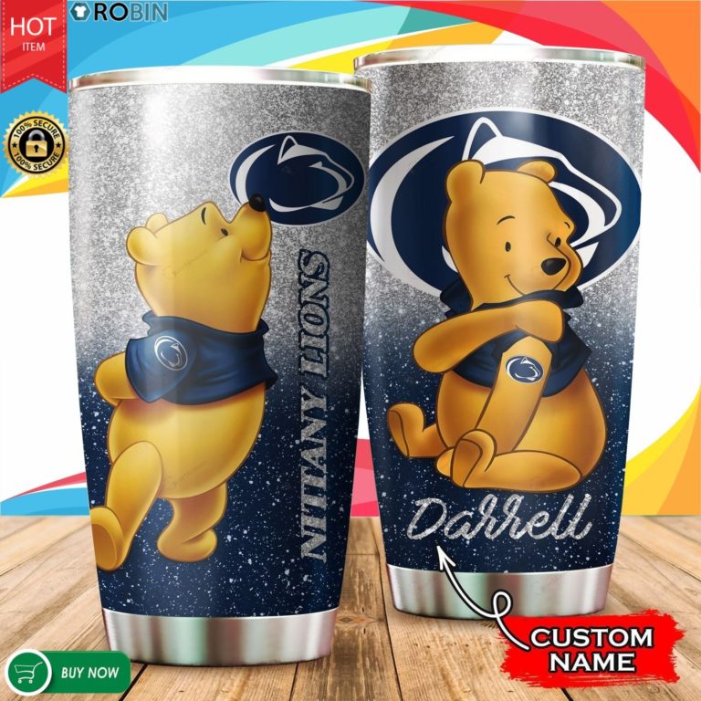 Personalized Pooh Penn State Nittany Lions Tattoo 20oz Tumbler