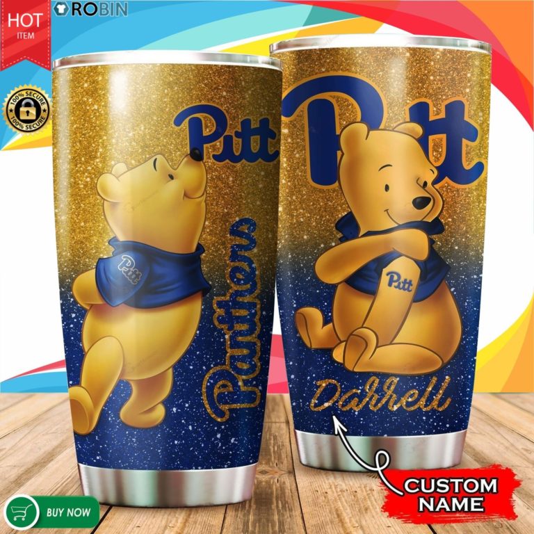 Personalized Pooh Pittsburgh Panthers Tattoo 20oz Tumbler