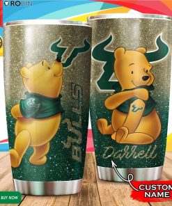 Personalized Pooh South Florida Bulls Tattoo 20oz Tumbler