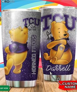 Personalized Pooh TCU Horned Frogs Tattoo 20oz Tumbler