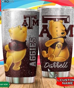 Personalized Pooh Texas A&M Aggies Tattoo 20oz Tumbler