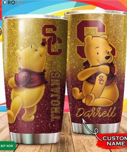 Personalized Pooh USC Trojans Tattoo 20oz Tumbler