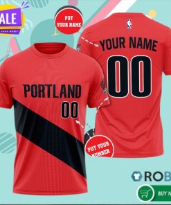 Personalized Portland Trail Blazers 3D All Over Print T Shirt