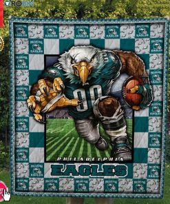 Philadelphia Eagles Football Quilt Blanket