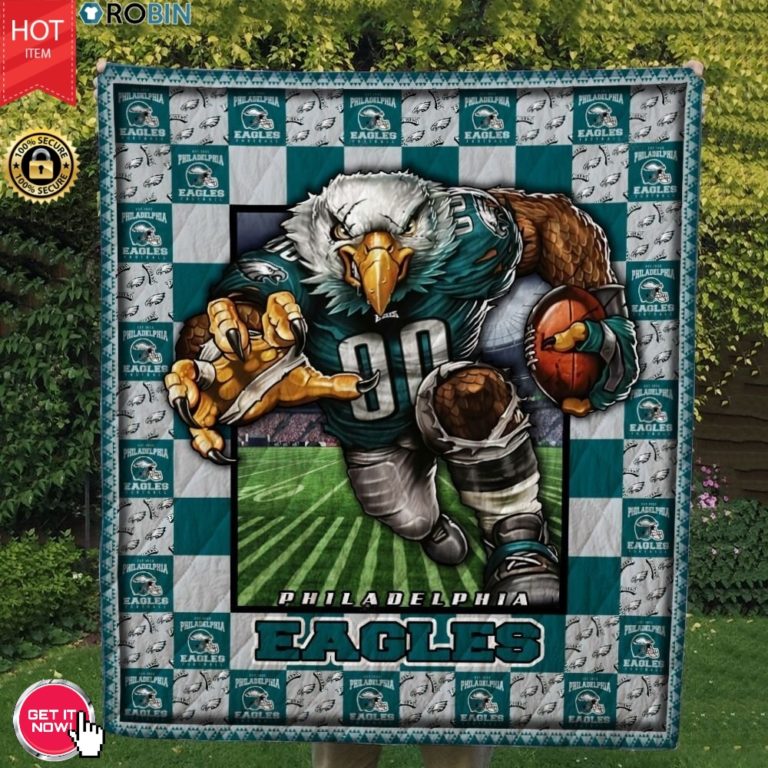 Philadelphia Eagles Football Quilt Blanket