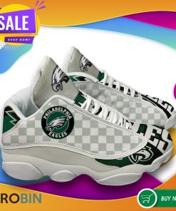 Philadelphia Eagles Football Team Air Jordan 13 Sneakers,