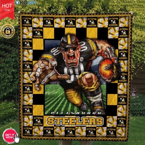 Pittsburgh Steelers Football Quilt Blanket RobinPlaceFabrics Reviews on Judge.me
