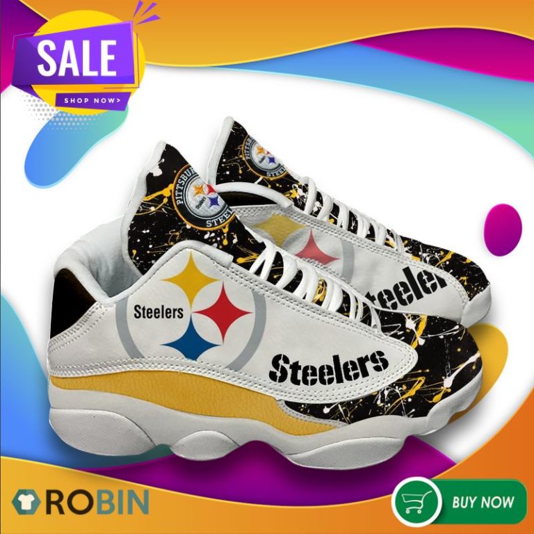 Pittsburgh Steelers Football Team Air Jordan 13 Sneakers