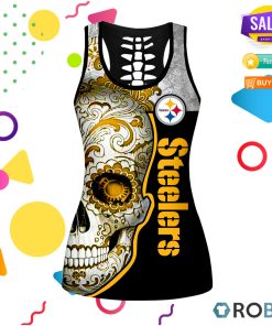 Pittsburgh Steelers New Hollow Tanktop & Legging Set Pittsburgh Steelers New Hollow Tanktop & Legging Set