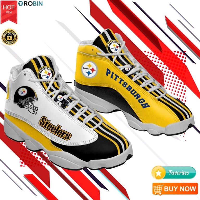 Pittsburgh Steelers Team Sneakers American Football Jordan 13 Shoes
