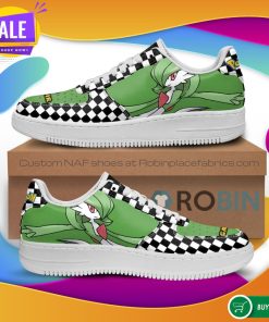 Poke Gardevoir Air Force Sneakers Checkerboard Custom Pokemon NAF Shoes