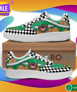 Poke Torterra Air Force Sneakers Checkerboard Custom Pokemon NAF Shoes