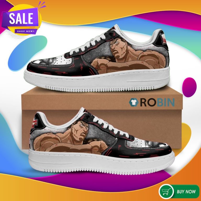 Retsu Kaio Air Force Sneakers Baki Custom Anime Custom NAF Shoes