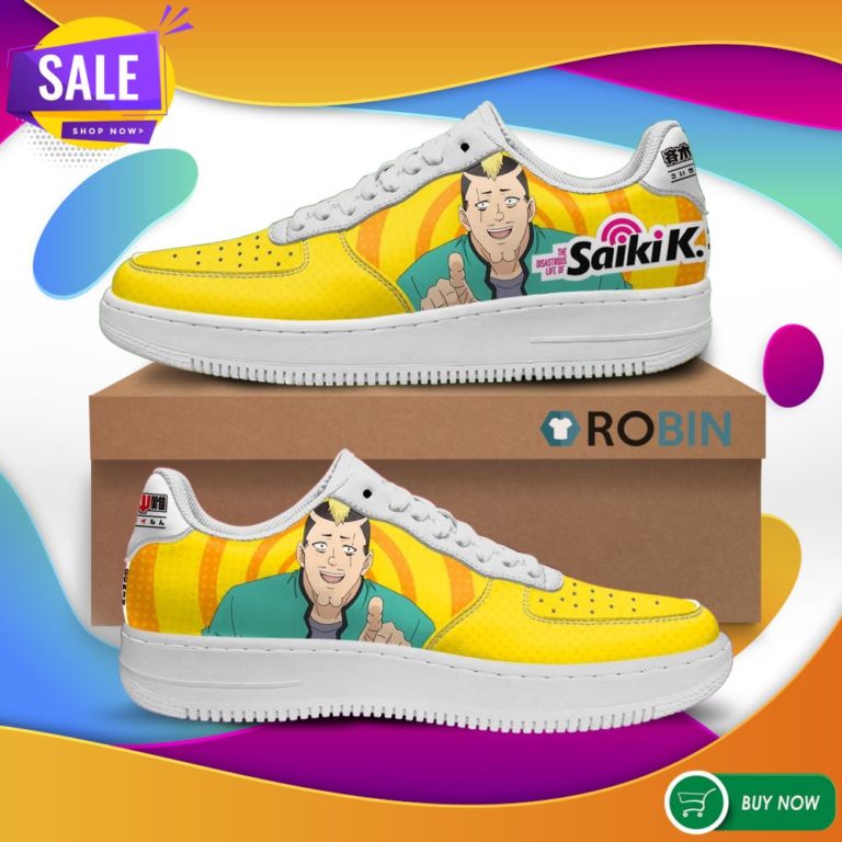Riki Nendo Air Force Shoes Saiki K Custom Anime Sneakers