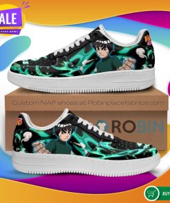 Rock Lee Air Force Sneakers Custom Naruto Anime NAF Shoes Leather