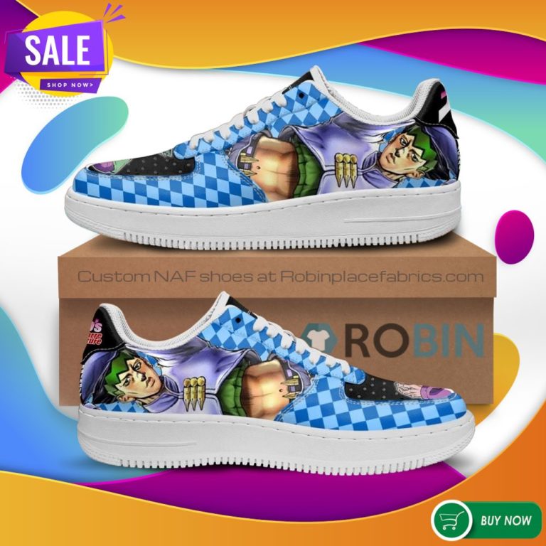 Rohan Kishibe Air Force Sneakers JoJo Anime NAF Shoes