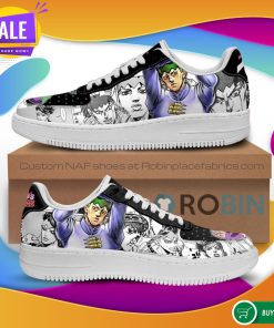 Rohan Kishibe Air Force Sneakers Manga Style JoJo Anime NAF Shoes
