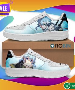 SAO Shino Asada Air Force Shoes Sword Art Online Anime Sneakers SAO Shino Asada Air Force Shoes Sword Art Online Anime Sneakers