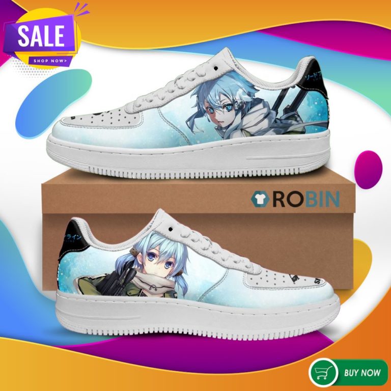 SAO Shino Asada Air Force Shoes Sword Art Online Anime Sneakers